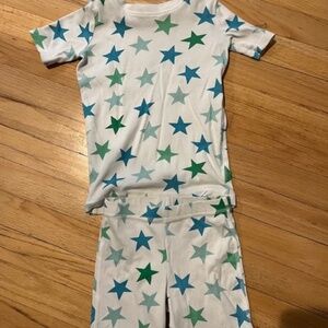 Unisex Primary Star Pajamas Blue and Green Size 6-7